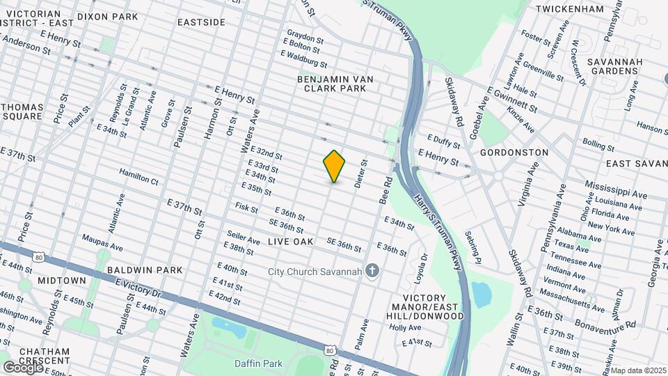 1401 E 33rd St Map and Location Details