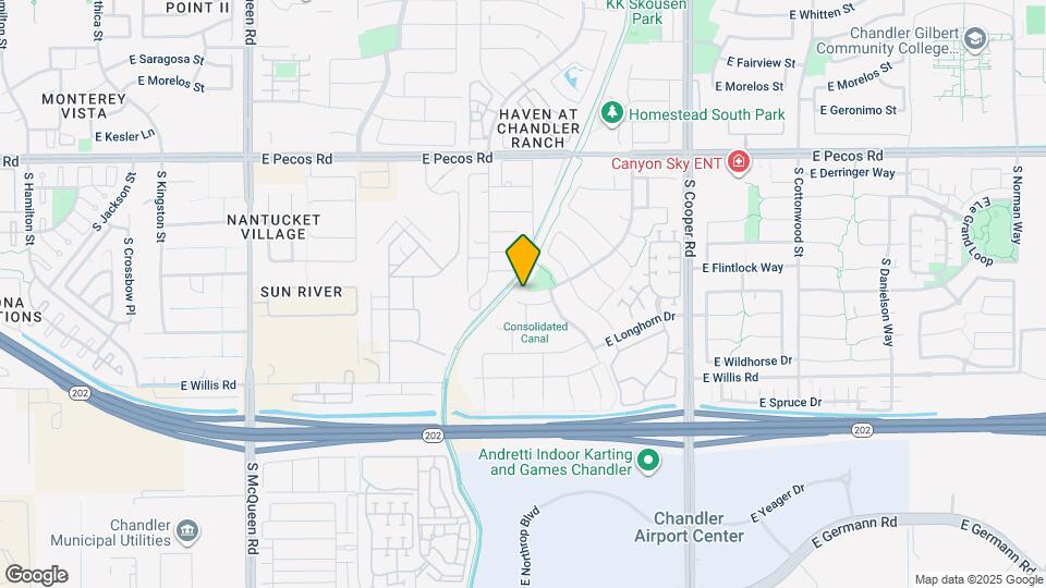 1646 E Hawken Pl Map and Location Details
