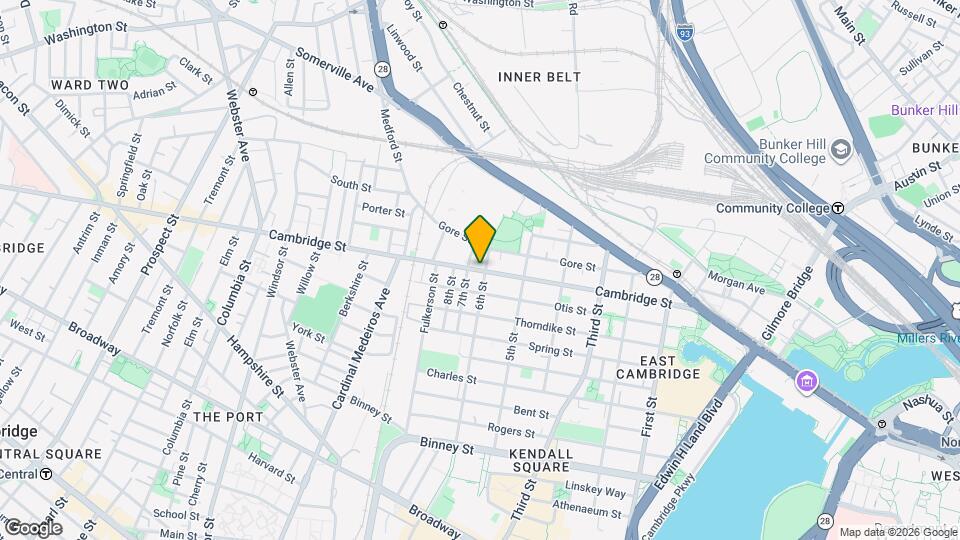 521 Cambridge St, Unit #2 Map and Location Details