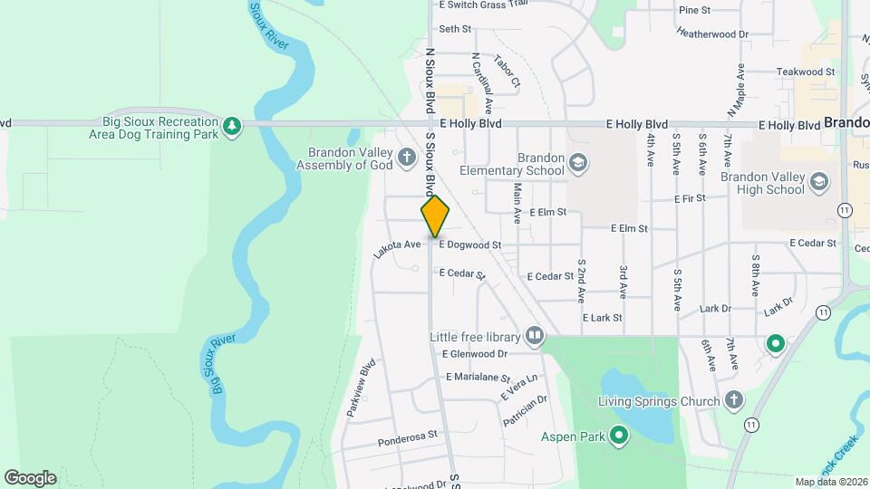 408 N Sioux Blvd Map and Location Details