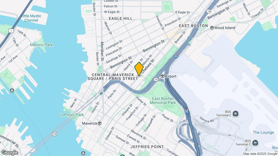 179 Chelsea St, Unit #1 Mapa y Detalles de la Ubicación