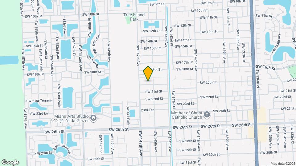 14551 SW 20th St Map and Location Details