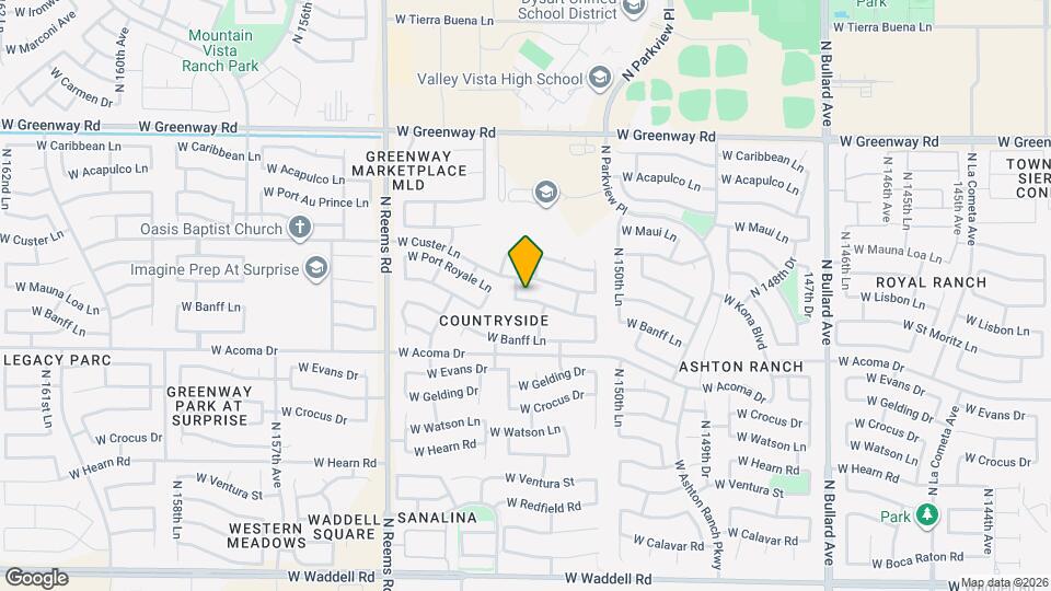 15248 W Port Royale Ln Mapa y Detalles de la Ubicación