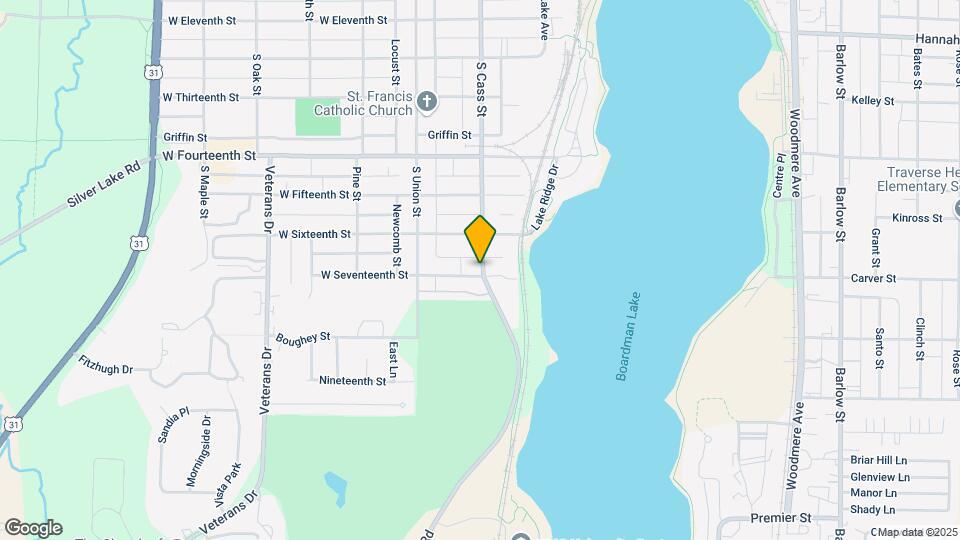 1428 Cass St, Unit B Map and Location Details