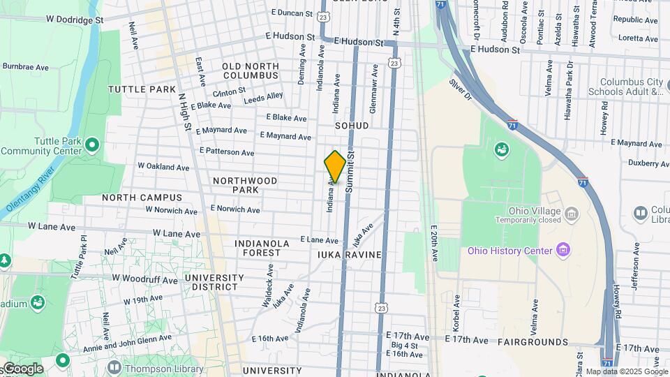 2196 Indiana Ave Map and Location Details