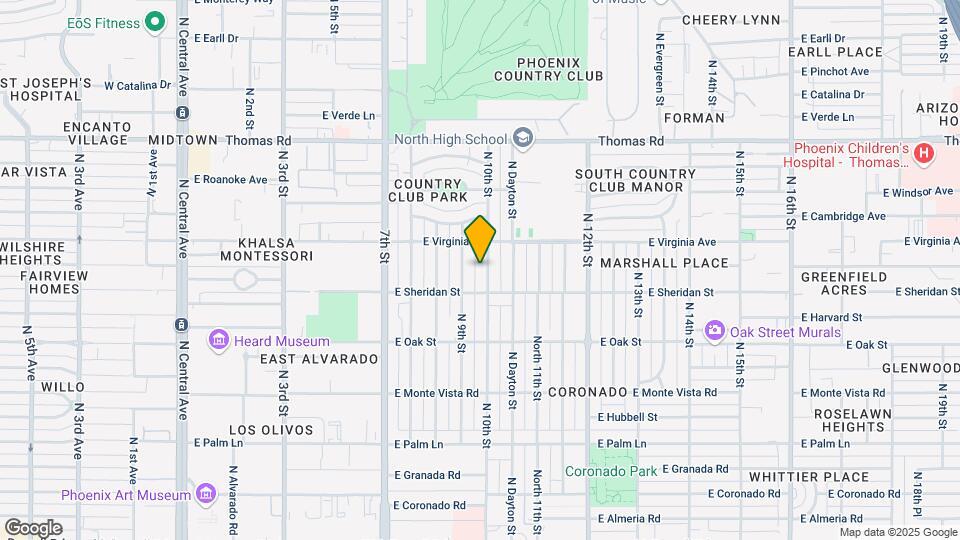 2522 N 10th St Map and Location Details
