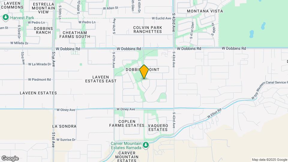 9707 S 45th Ave Map and Location Details