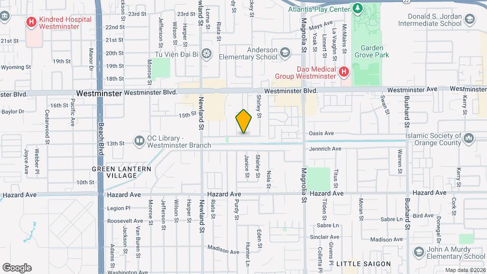 8684 Oasis Ave Mapa y Detalles de la Ubicación