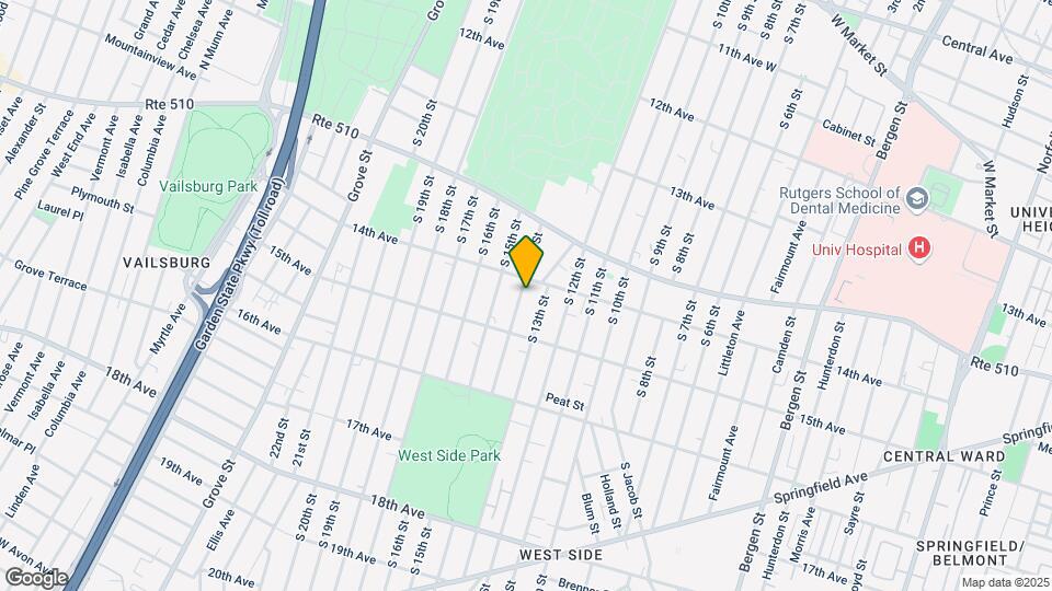 454 S 14th St-Unit -1 Mapa y Detalles de la Ubicación