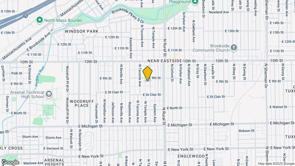 850 N Temple Ave Map and Location Details