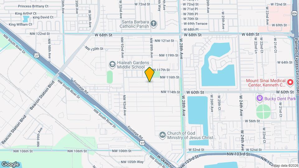 11449 NW 89th Ct Map and Location Details