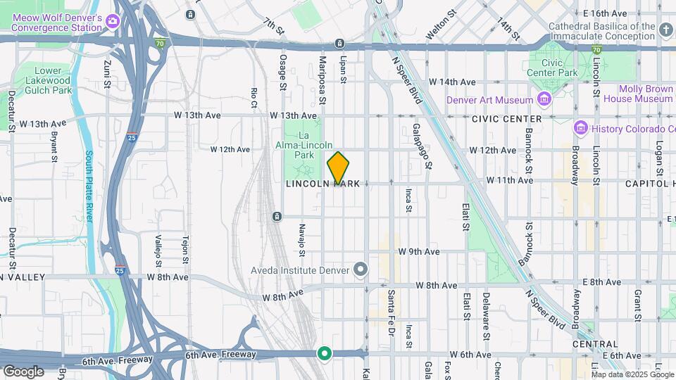 1071 Lipan St Map and Location Details