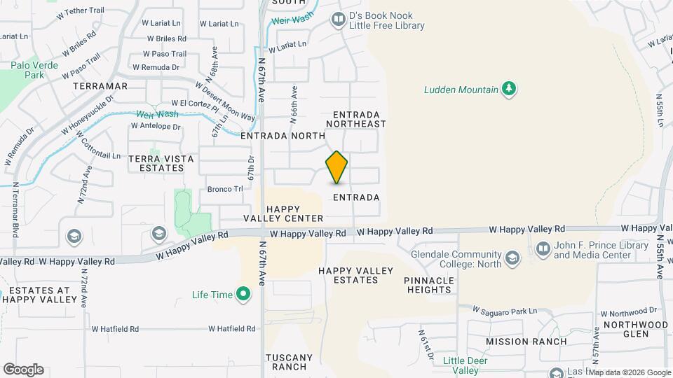 6425 W Desert Hollow Dr Map and Location Details