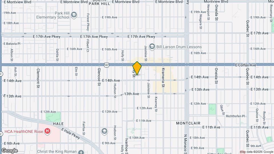 1416 Ivy St Map and Location Details