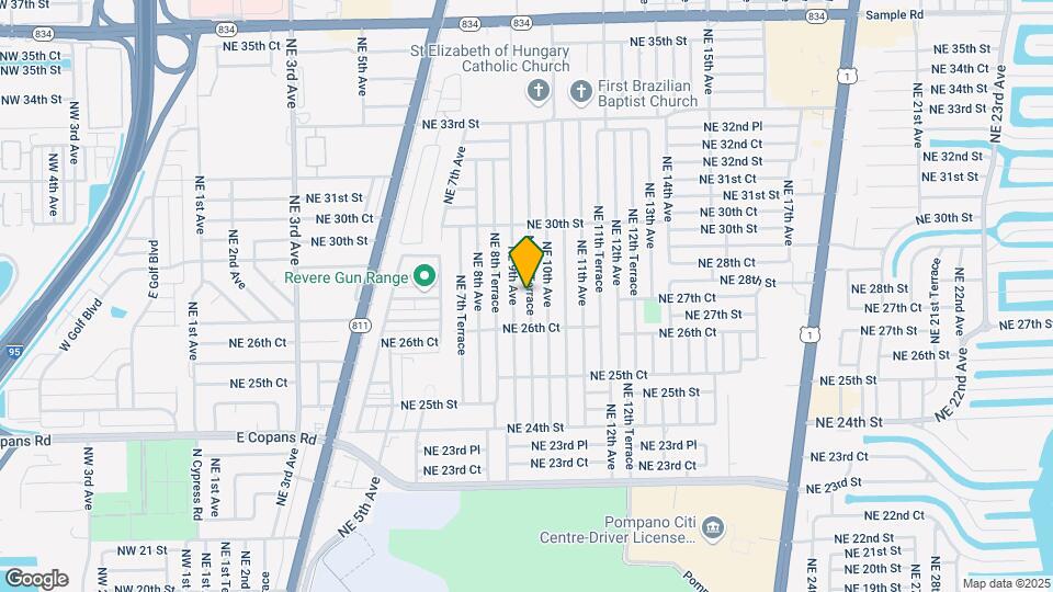 2751 NE 9th Terrace Map and Location Details