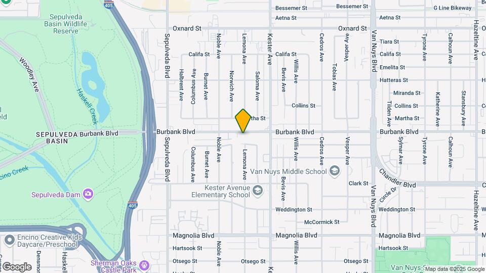 15000 Burbank Blvd Map and Location Details