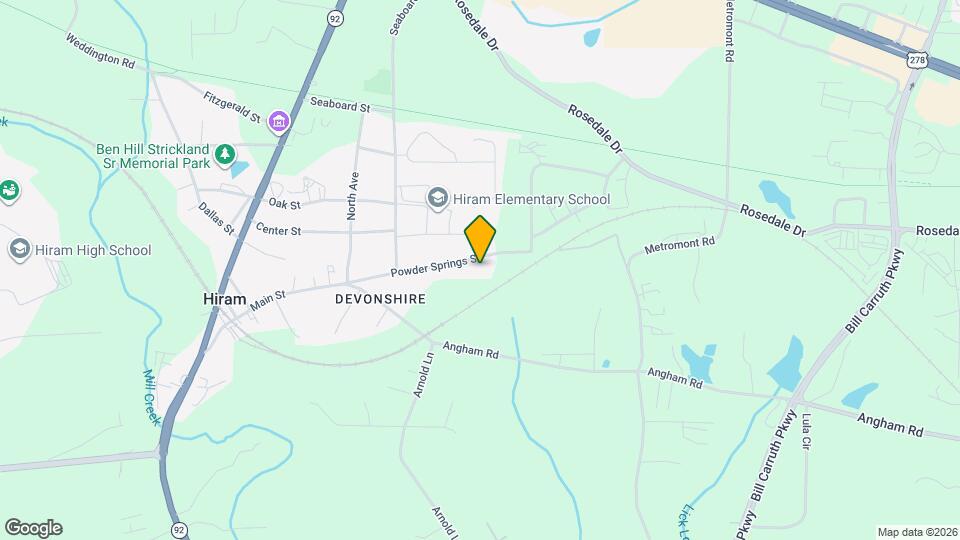 322 Powder Springs St Map and Location Details