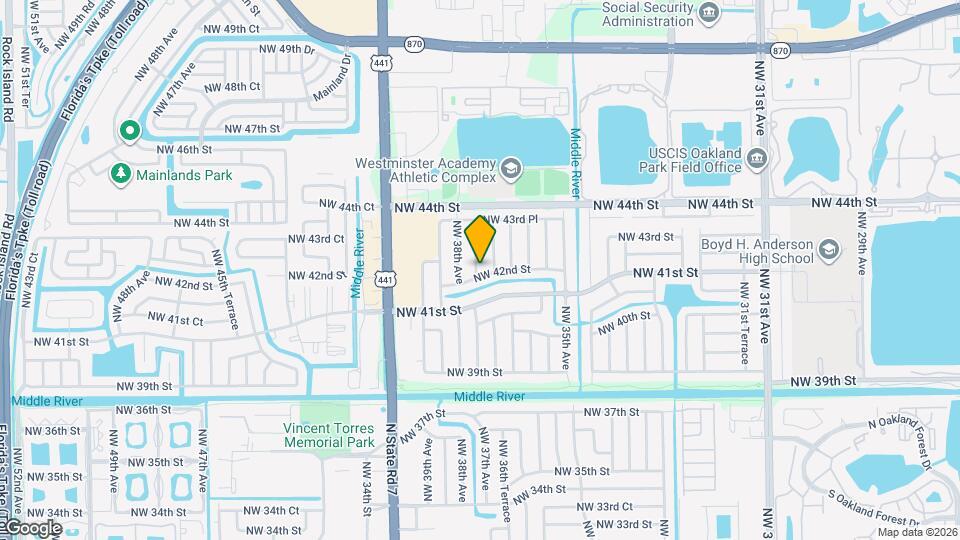 4200 NW 37th Terrace Map and Location Details