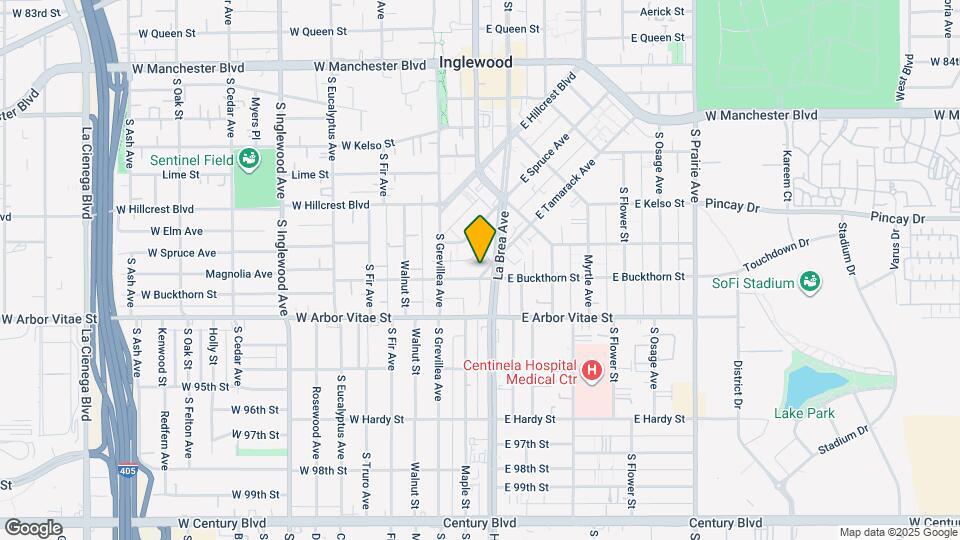 103 E Tamarack Ave Map and Location Details
