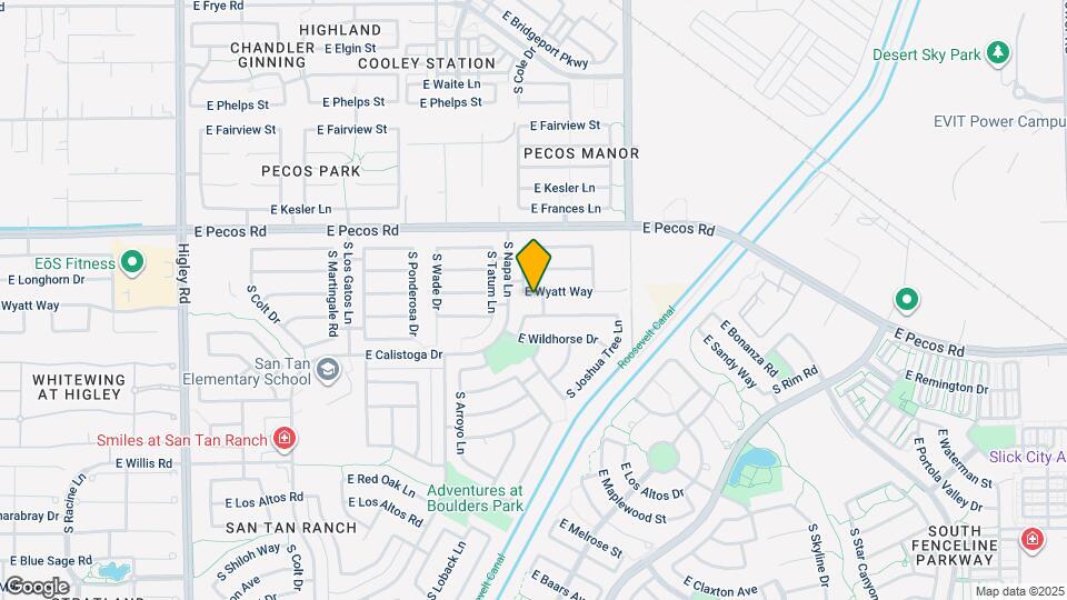 3831 E Wyatt Way Map and Location Details