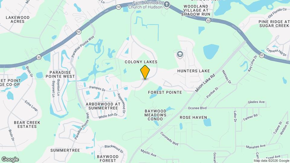 11812 Colony Lakes Blvd Map and Location Details