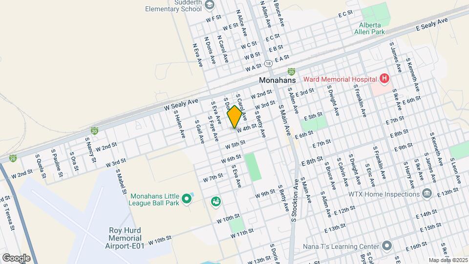 401 S Doris Ave Mapa y Detalles de la Ubicación