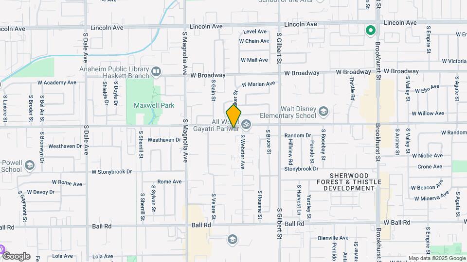 2504 W Orange Ave Map and Location Details