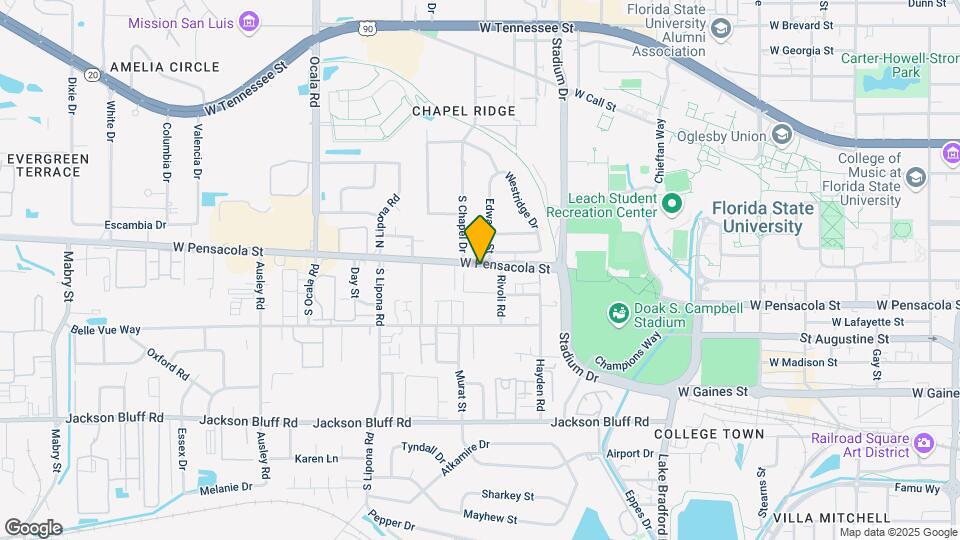 1701 W Pensacola St Map and Location Details