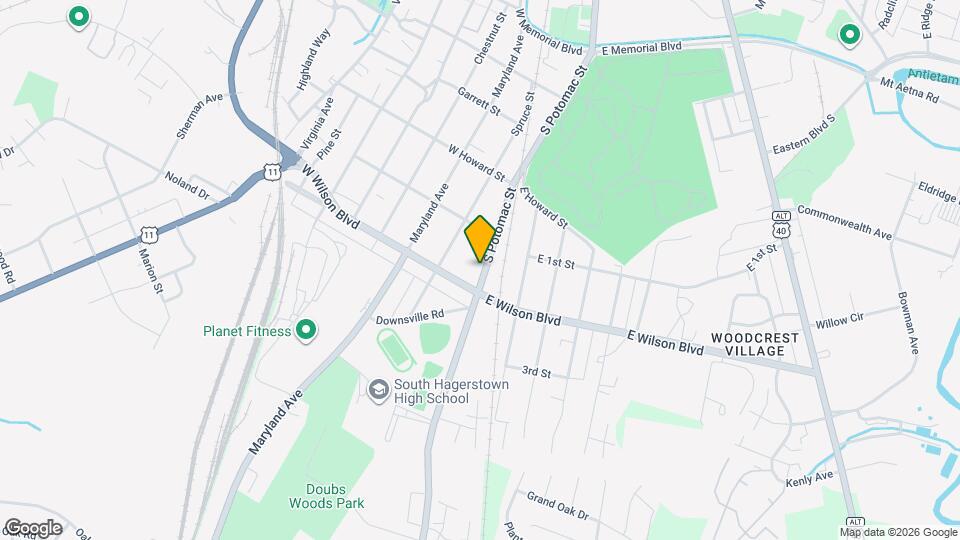 937 South Potomac St, Unit B Map and Location Details