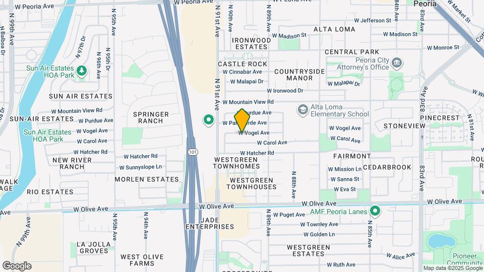 9003 W Vogel Ave Map and Location Details