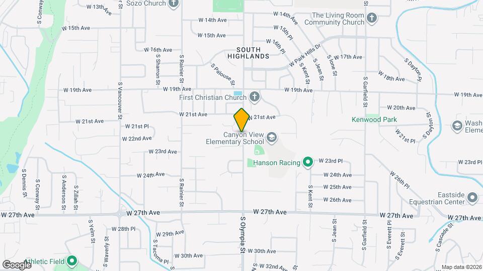 2122 S Olympia St Map and Location Details