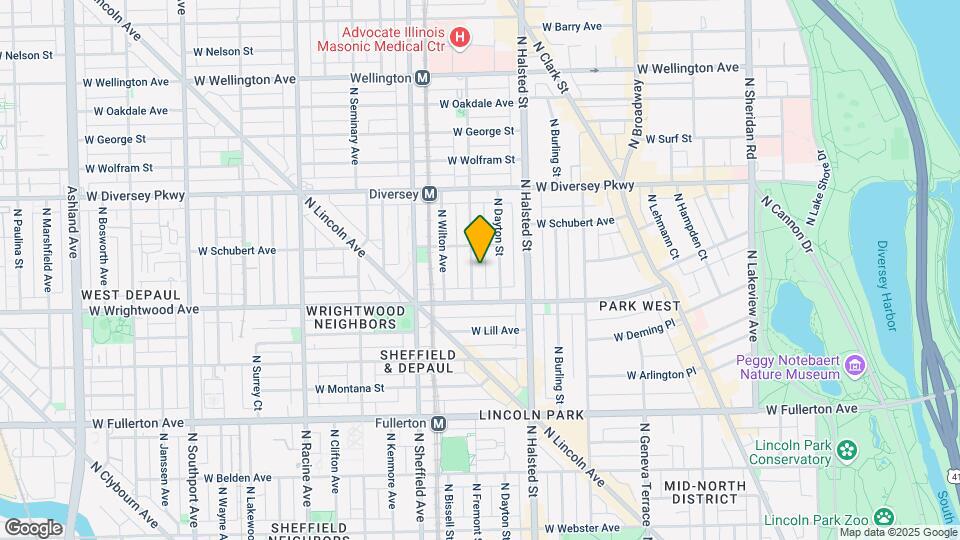 2633 N Mildred Ave Map and Location Details