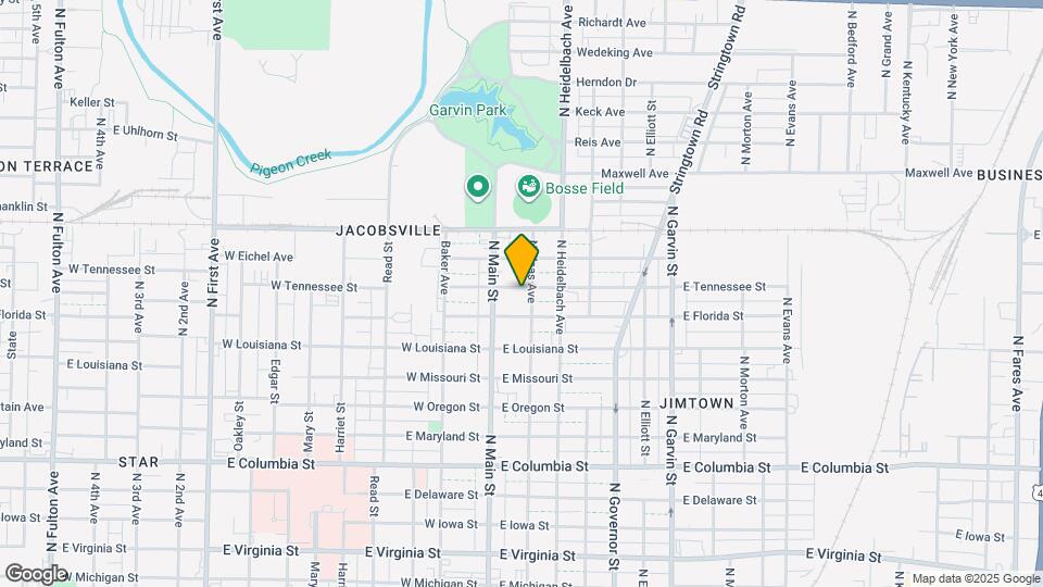 21 E Tennessee St Map and Location Details