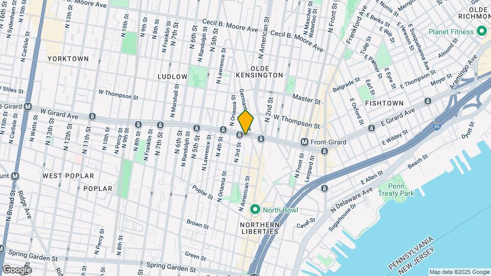 240 W Girard Ave-Unit -1 Map and Location Details