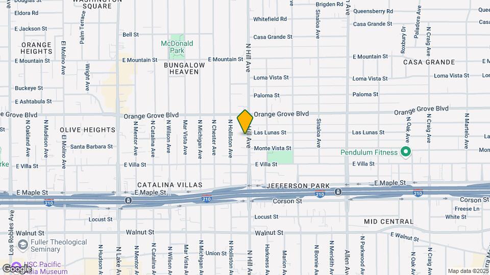 585 Hill Ave Map and Location Details