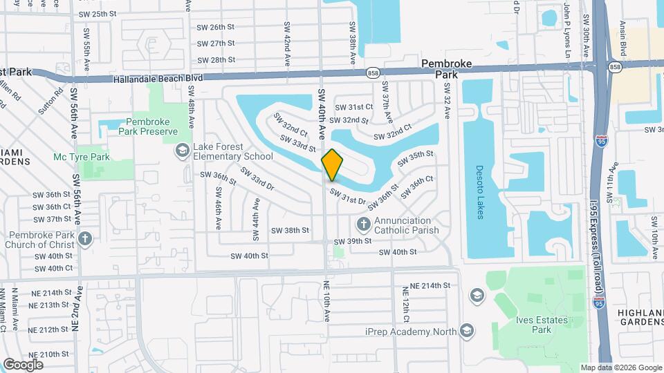 3921 SW 31st Dr Map and Location Details