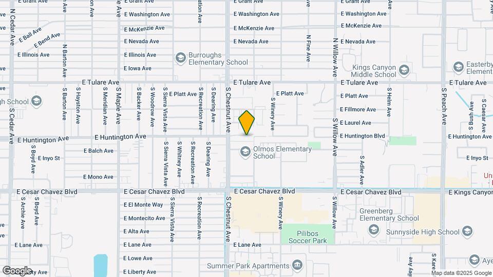4838 E Huntington Ave Mapa y Detalles de la Ubicación