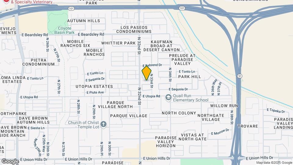 3222 E Wickieup Ln Mapa y Detalles de la Ubicación