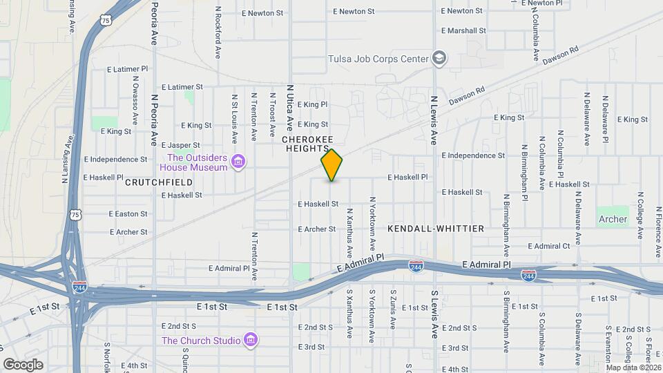 727 N Wheeling Ave Map and Location Details