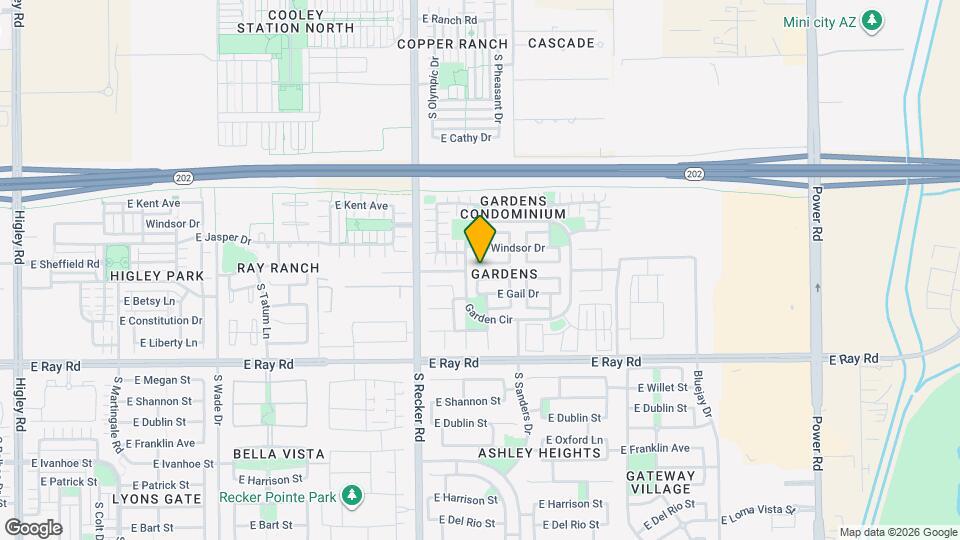 4125 E Baylor Ln Map and Location Details