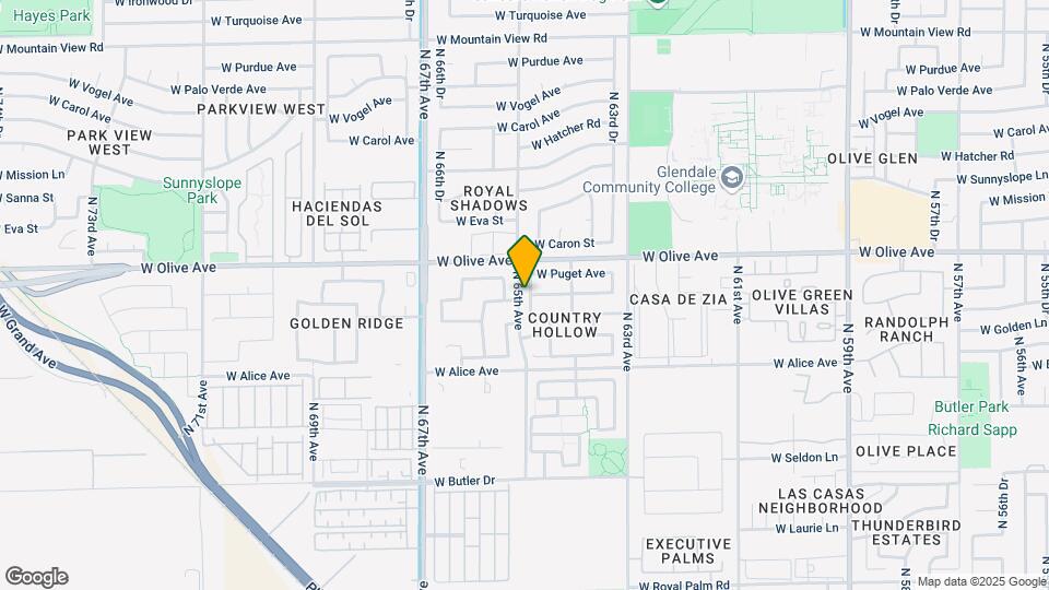 8938 N 64th Ln Map and Location Details