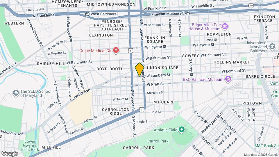 1811 W Lombard St Map and Location Details