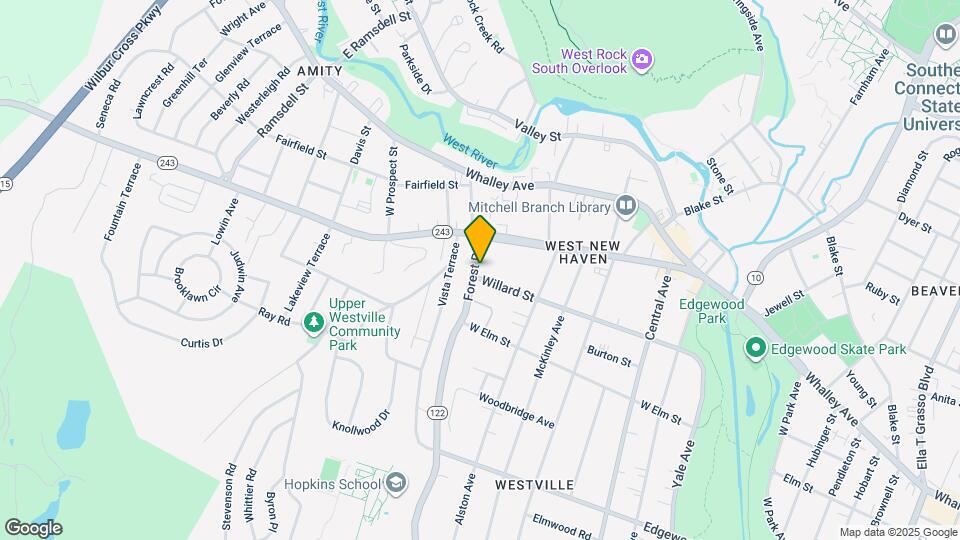 1253 Forest Rd Map and Location Details