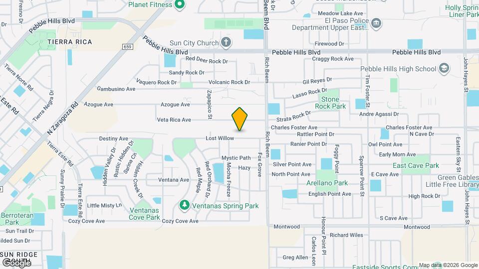 13157 Lost Willow Map and Location Details