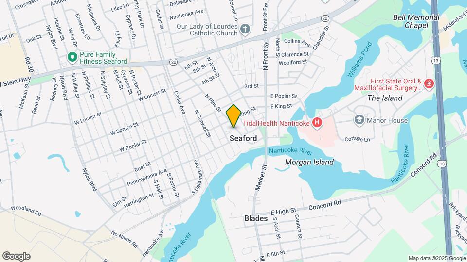 114 N Pine St Map and Location Details