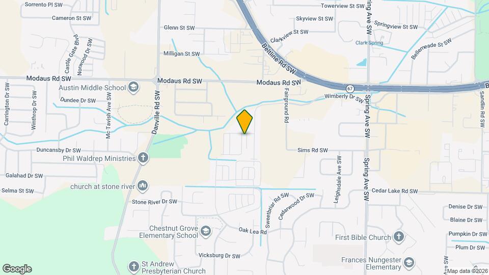 2904 McDonald Dr SW Map and Location Details