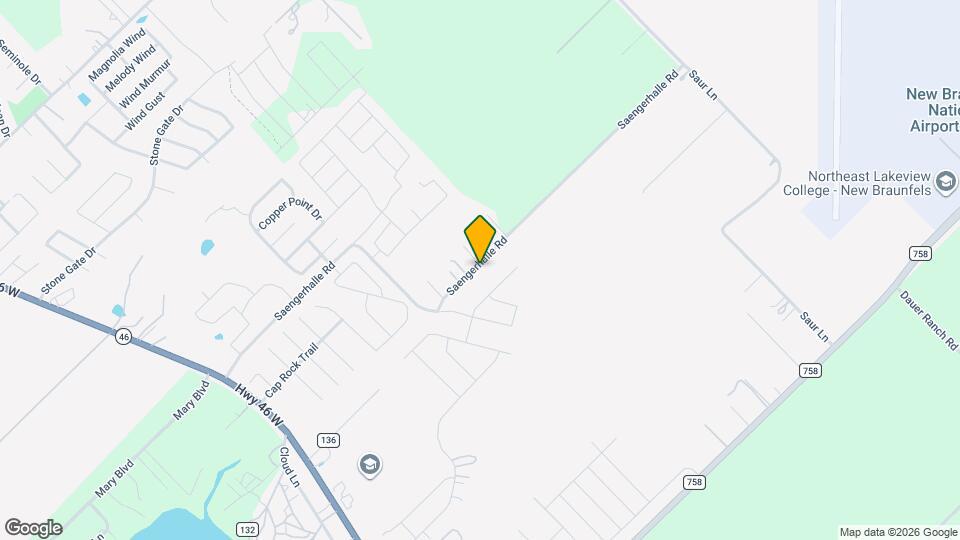 734 Saengerhalle Rd Map and Location Details