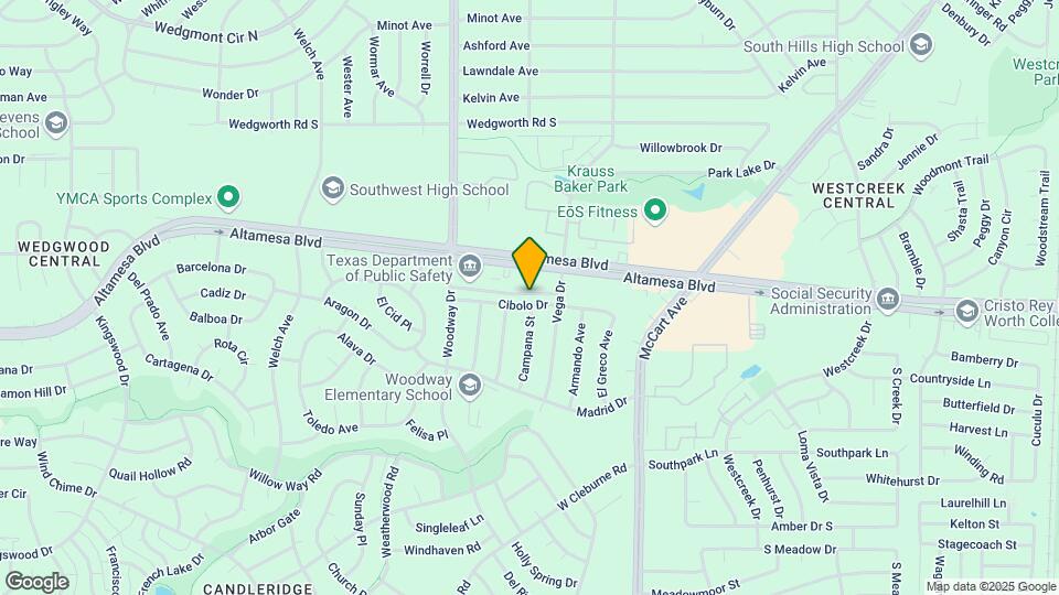 3720 Cibolo Dr Map and Location Details