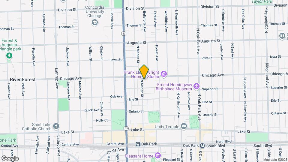420 N Marion St Map and Location Details