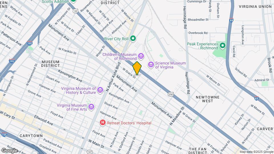 2602 W Grace St Map and Location Details